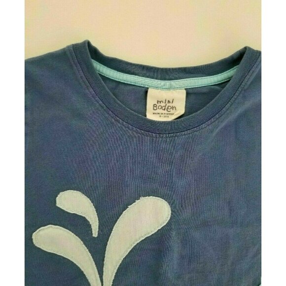 Mini Boden Whale Applique Tee 9/10 Boys - Picture 3 of 4